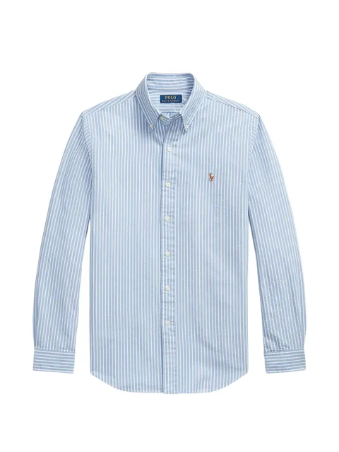 полосатая рубашка оксфорд Custom Fit