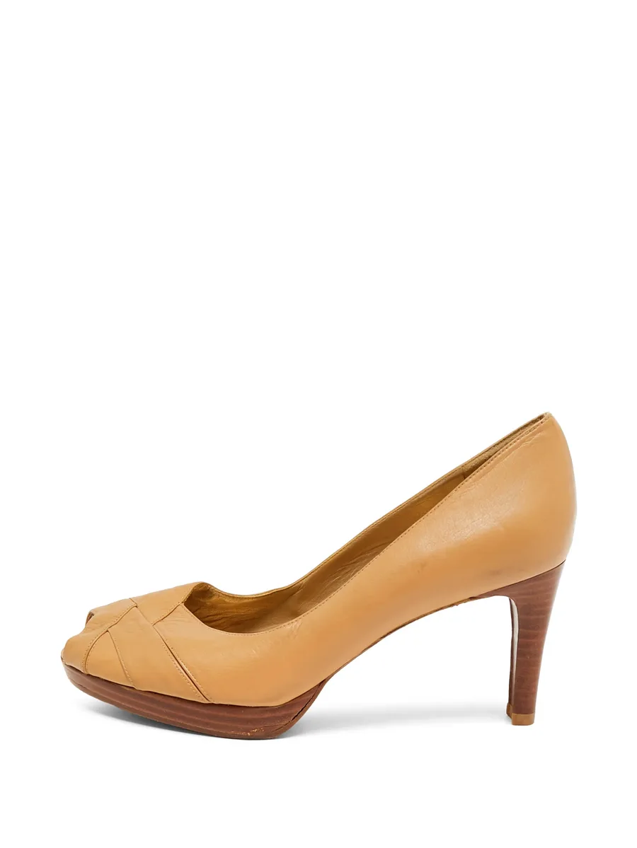 leather heeled pumps 2