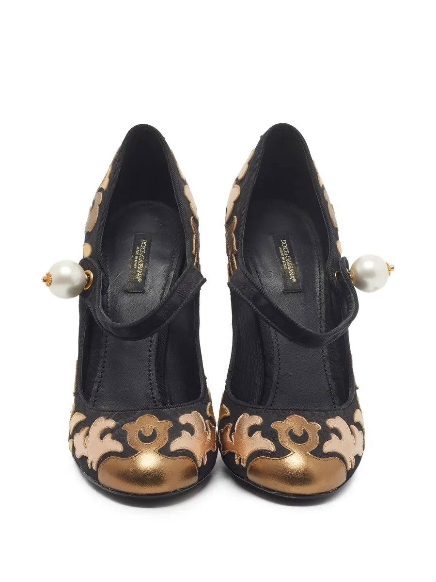 Vally brocade-pattern pumps 8