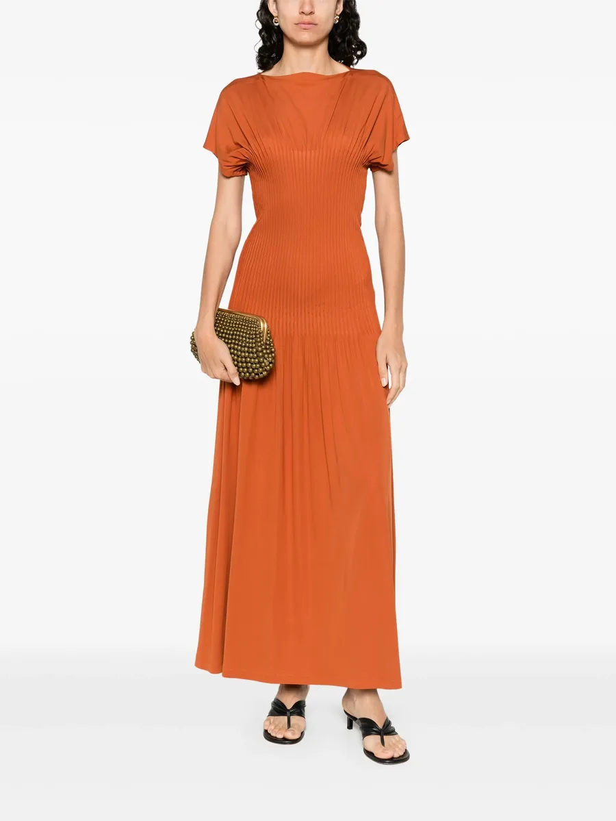 knife-pleated maxi dress 3