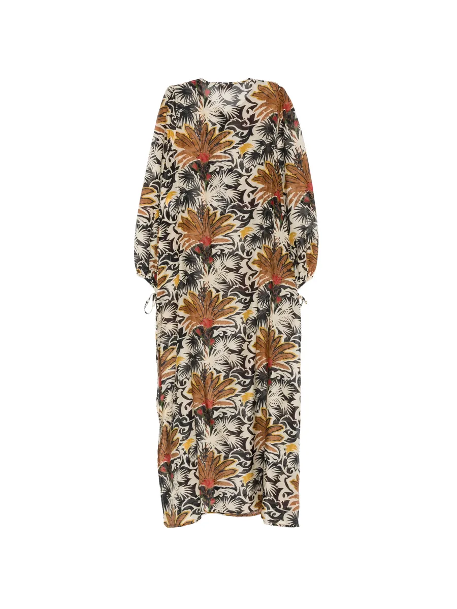 floral-print cotton beach dress 3