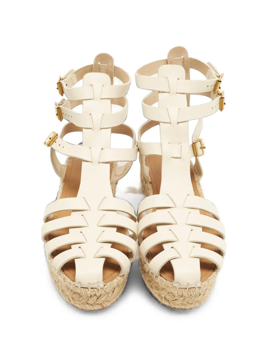 Dioriviera Marine cage-straps flat espadrilles 4