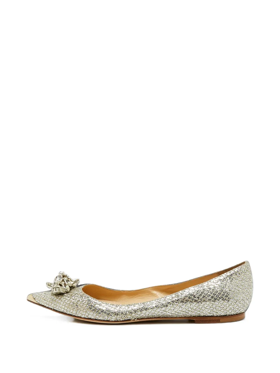 crystal-embellished ballet flats 1