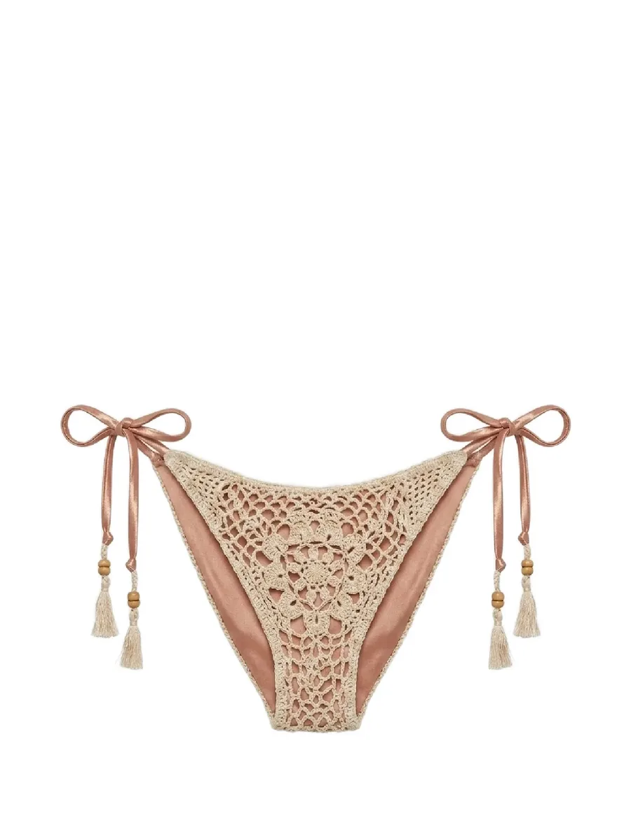 Libi crochet-knit bikini bottoms 1