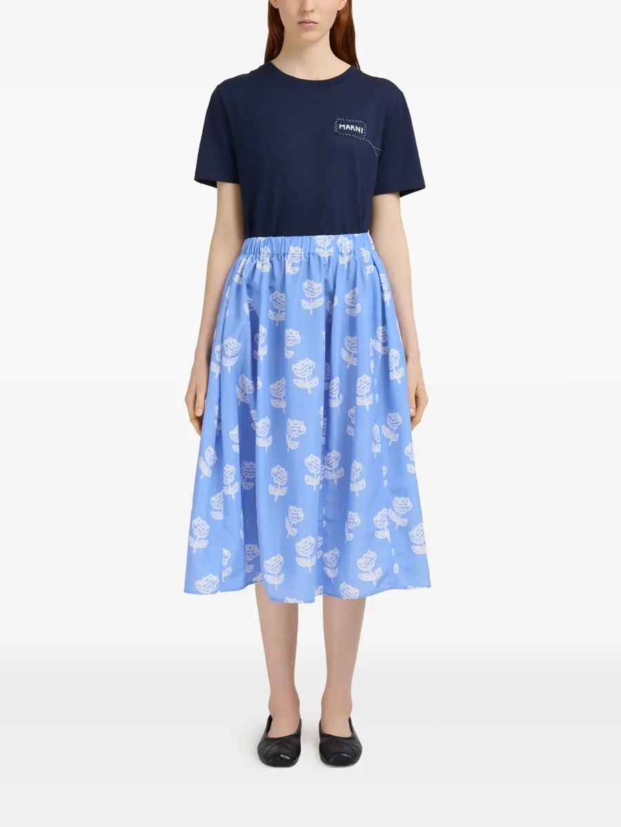 floral-print midi skirt 3
