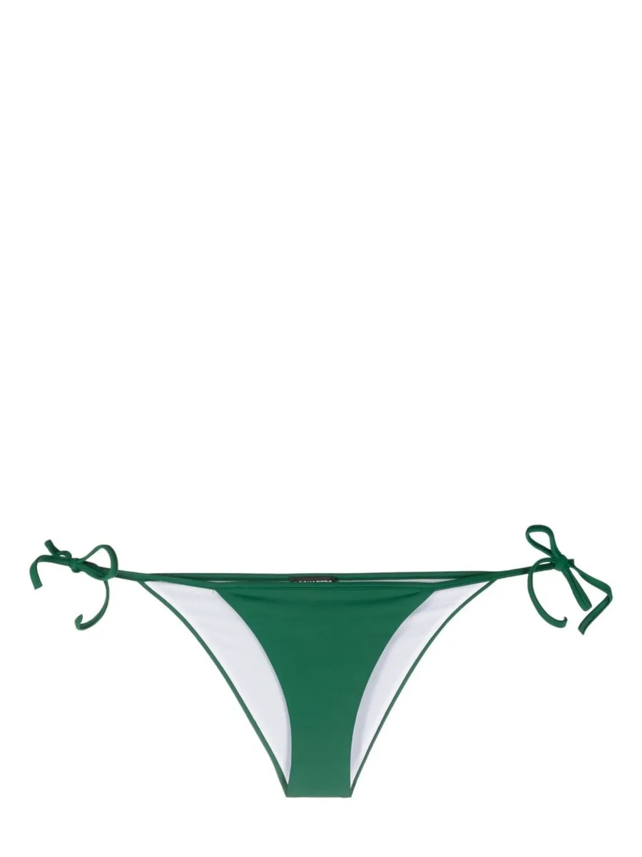 logo-print side-tie bikini bottoms 1
