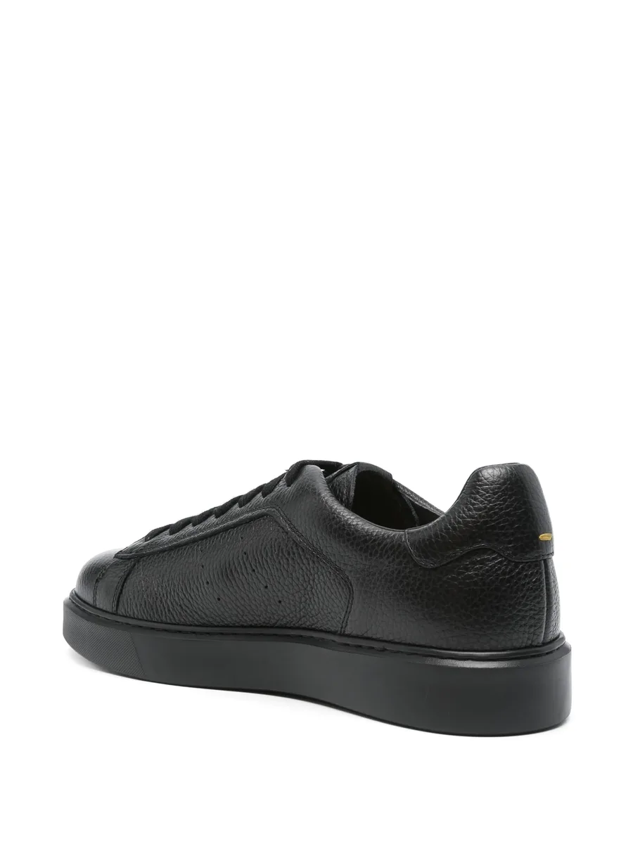 grained-leather sneakers 6