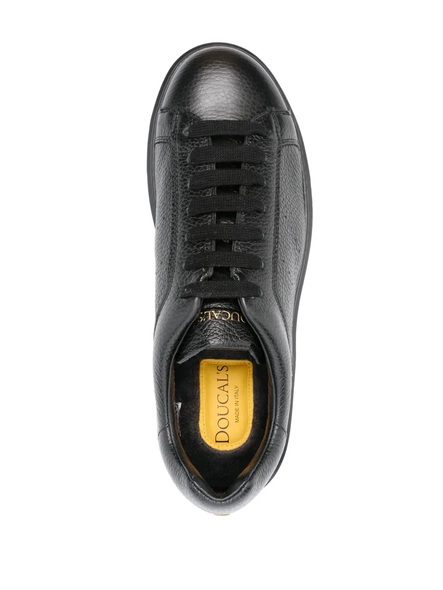 grained-leather sneakers 7