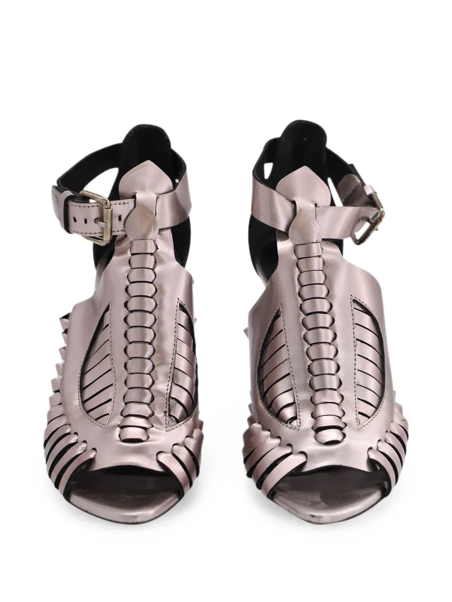 cage leather sandals 4