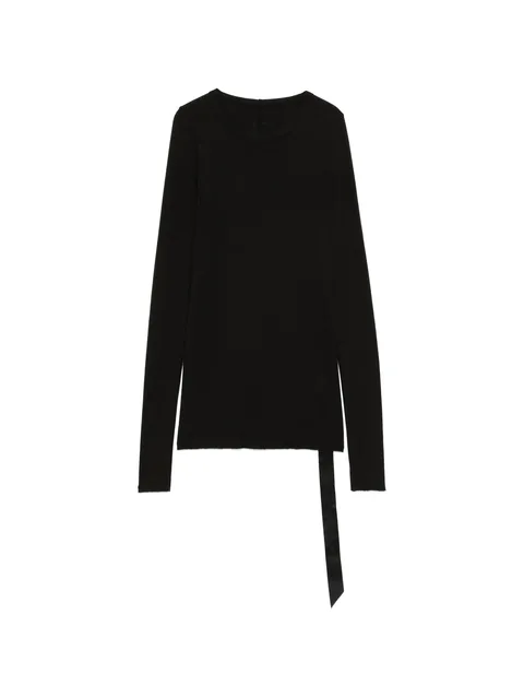 long-sleeve cotton T-shirt