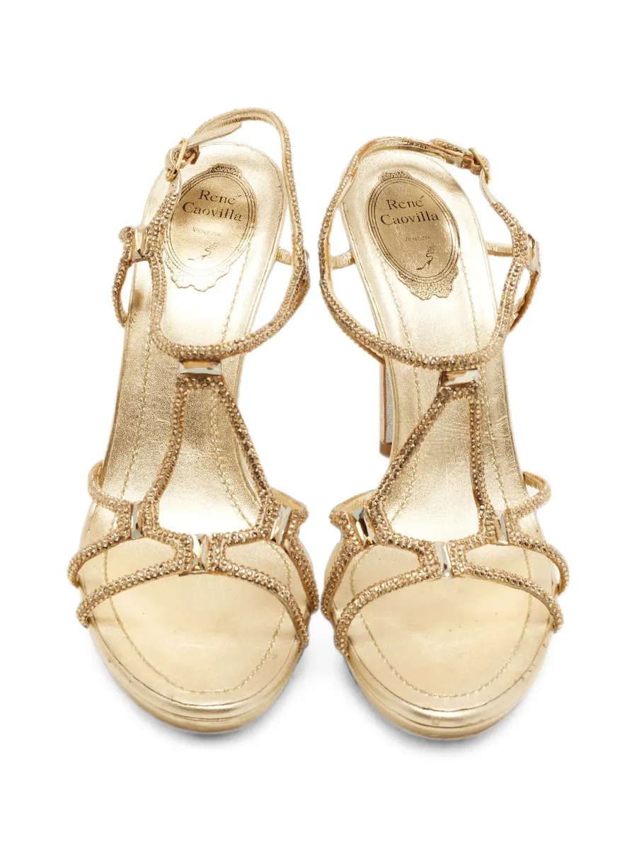 crystal-embellished heeled sandals 2