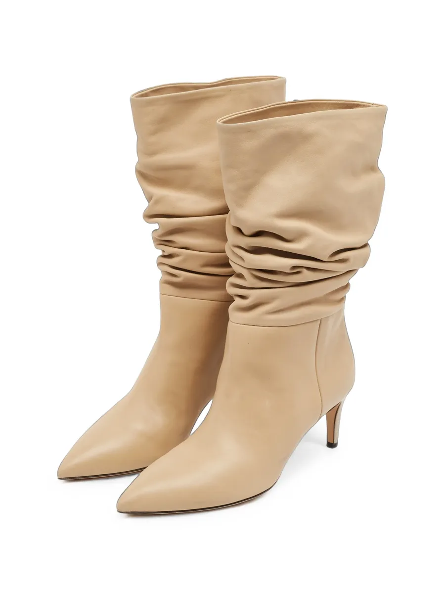 slouchy pointed-toe mid-calf boots 2