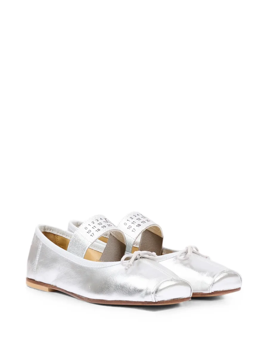 metallic square-toe ballet flats 1