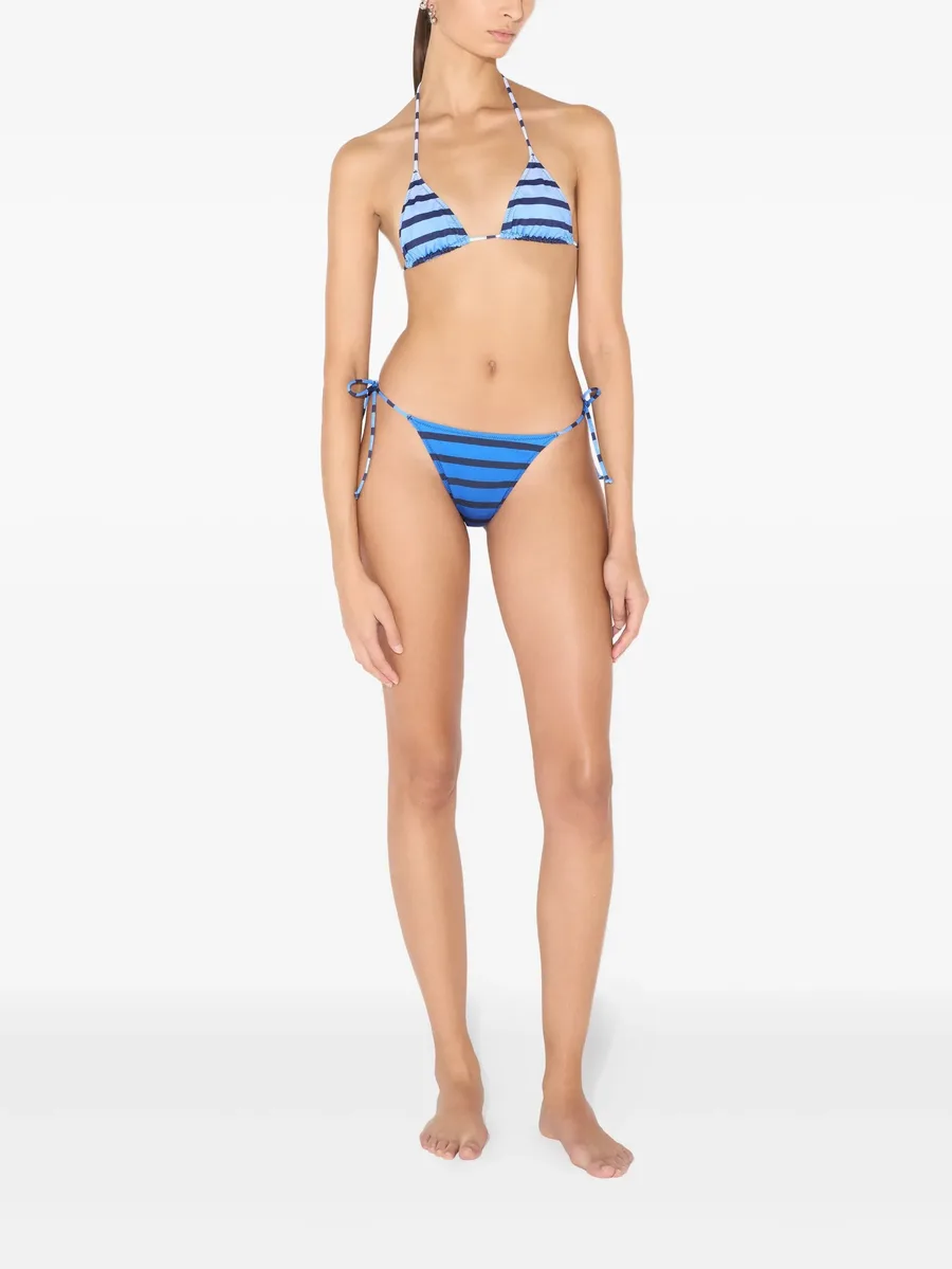 Marinière print bikini bottom 7