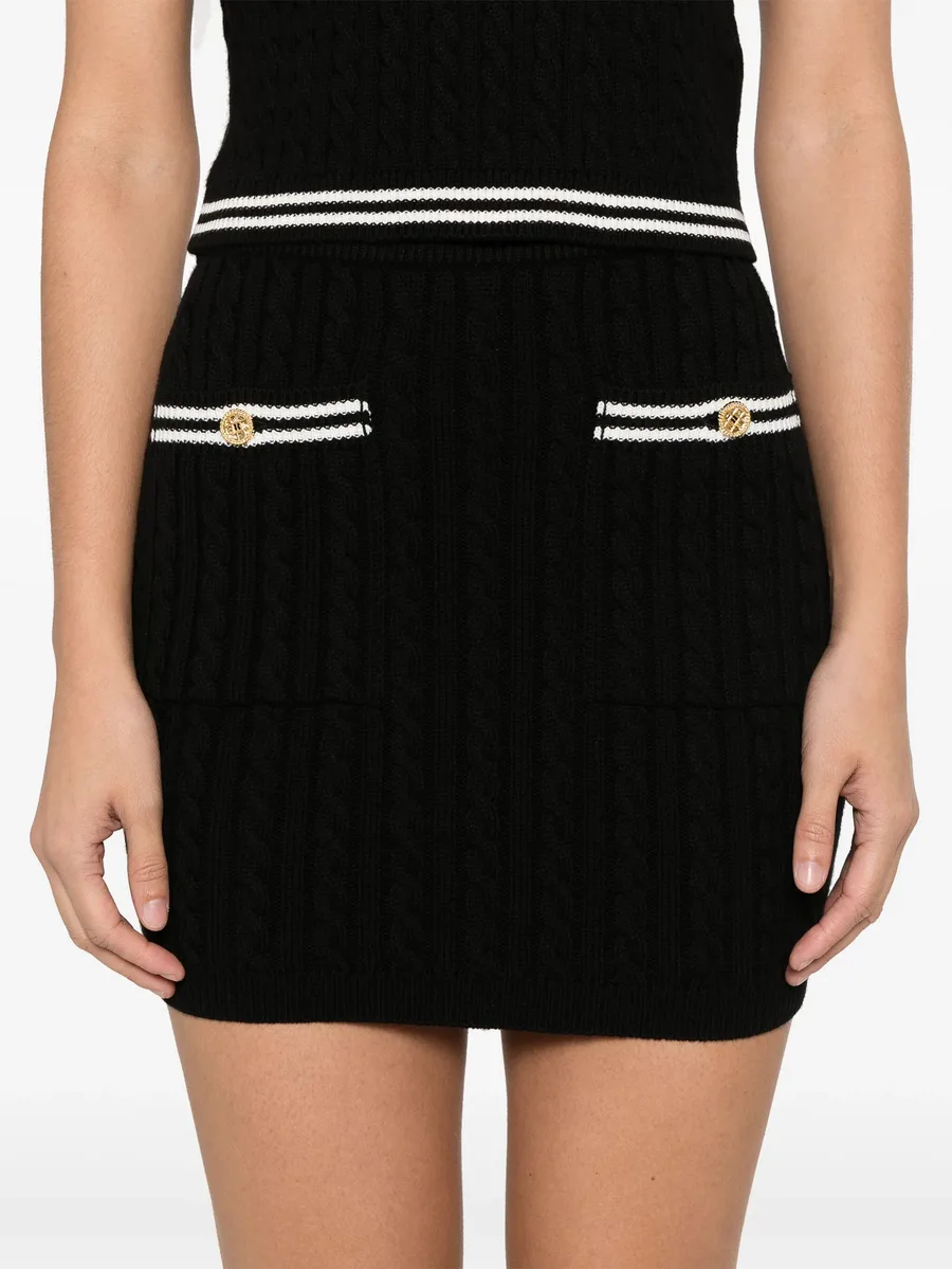 мини-юбка фактурной вязки 9