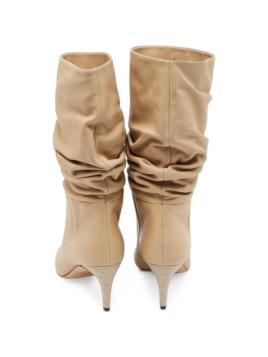 slouchy pointed-toe mid-calf boots 3