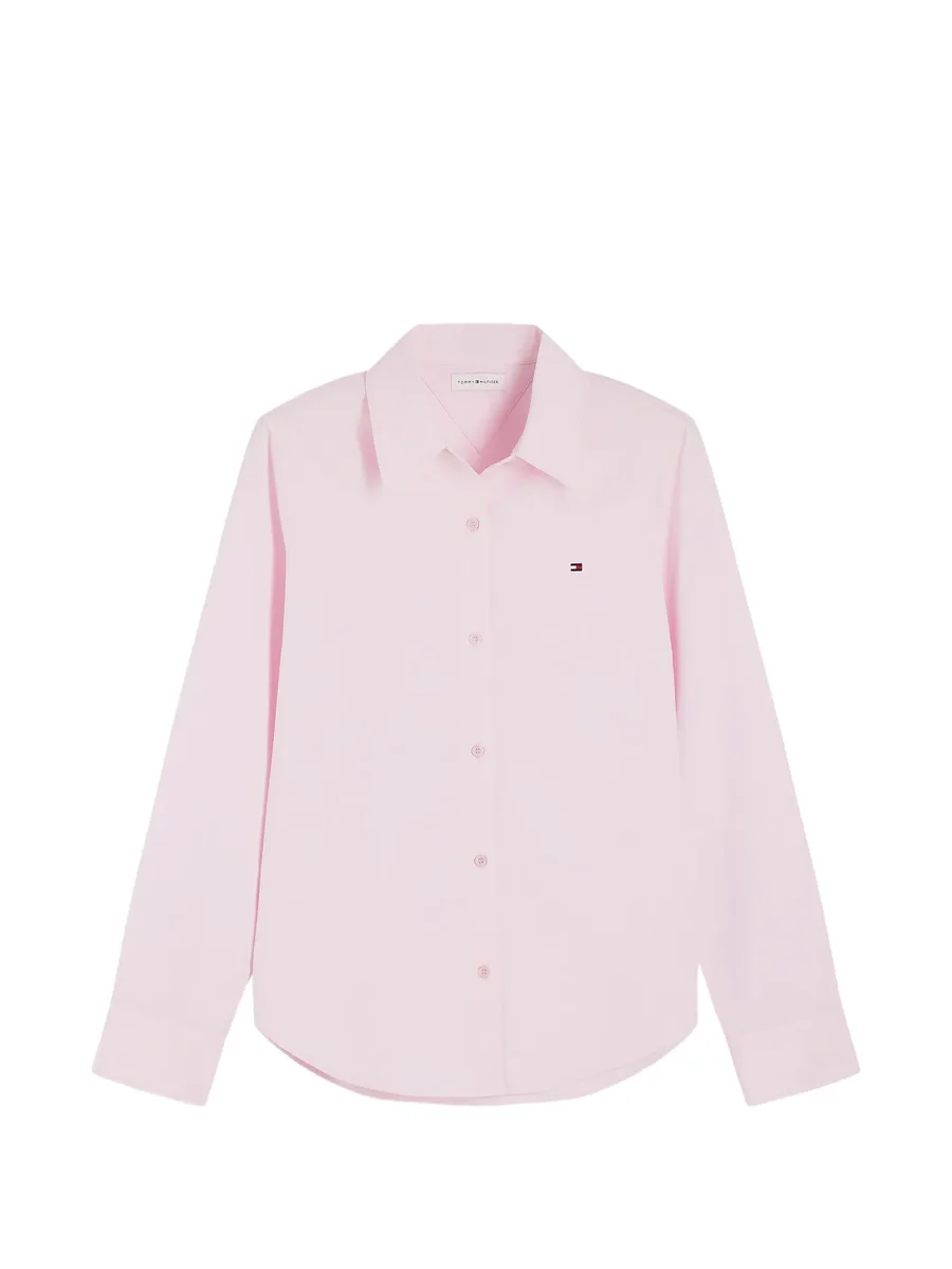 logo-embroidered button-down shirt 1
