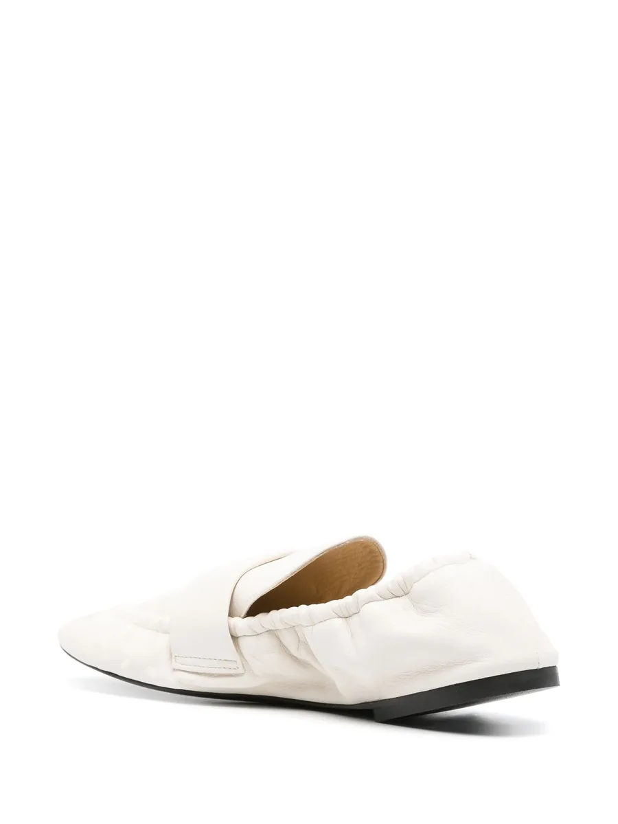 Glove leather flat loafers 5