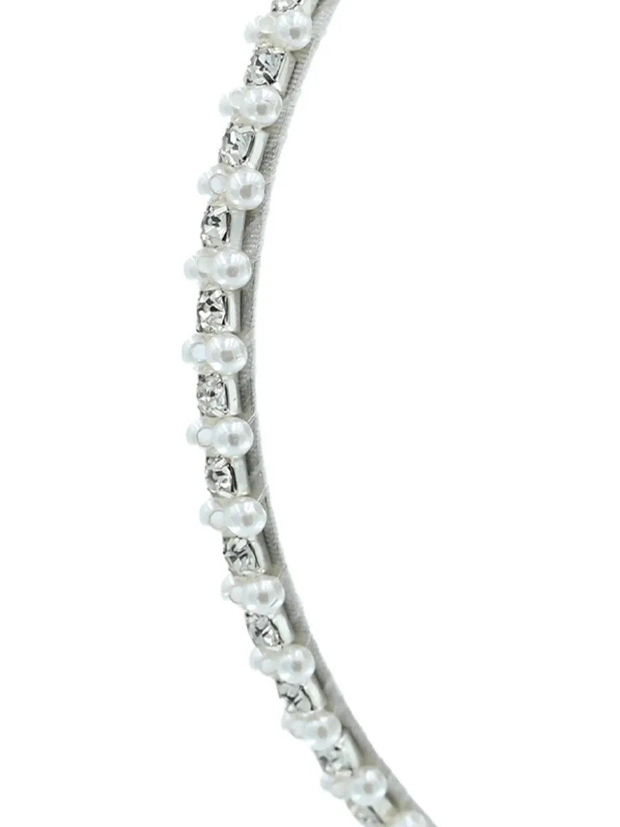 rhinestone faux-pearl headband 3