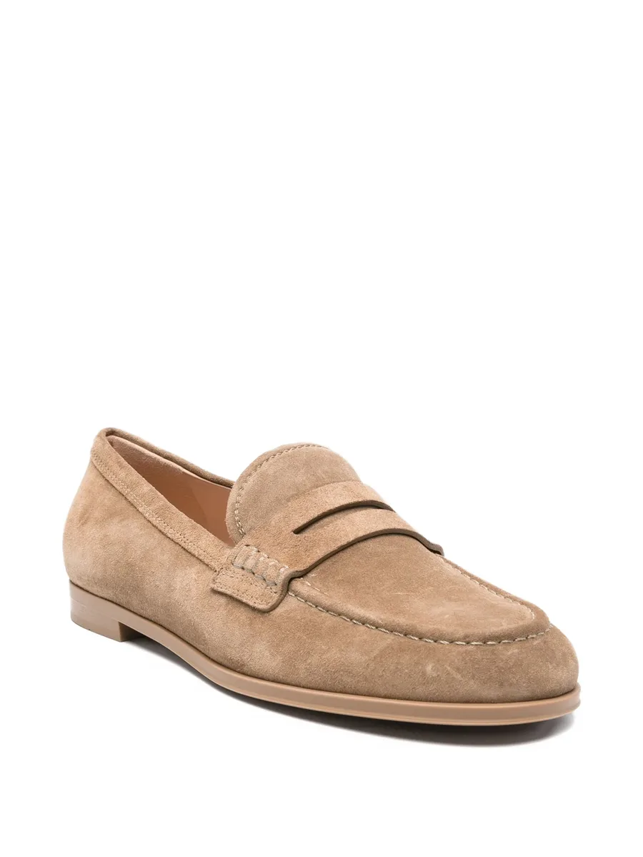 Georgie penny suede loafers 4