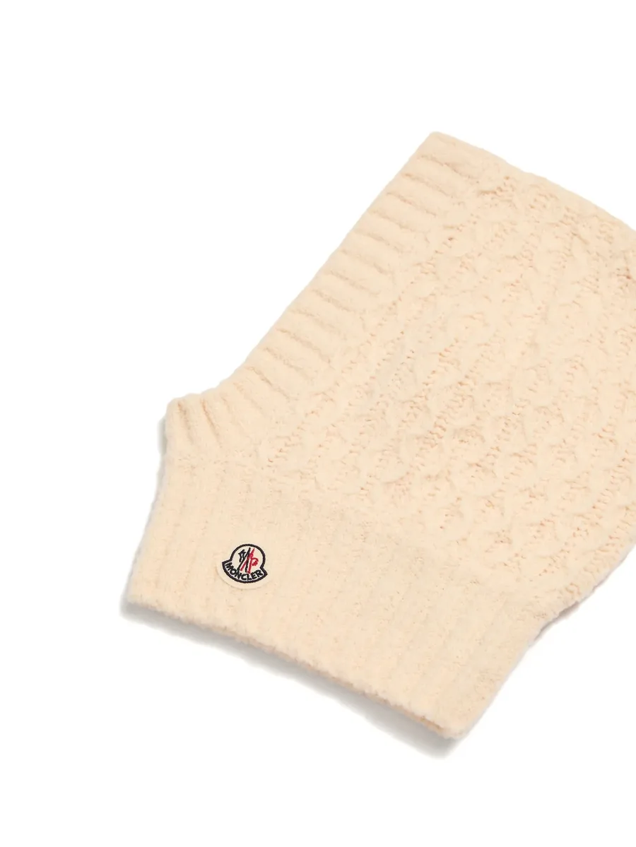 Bouclé cable-knit balaclava hat 2