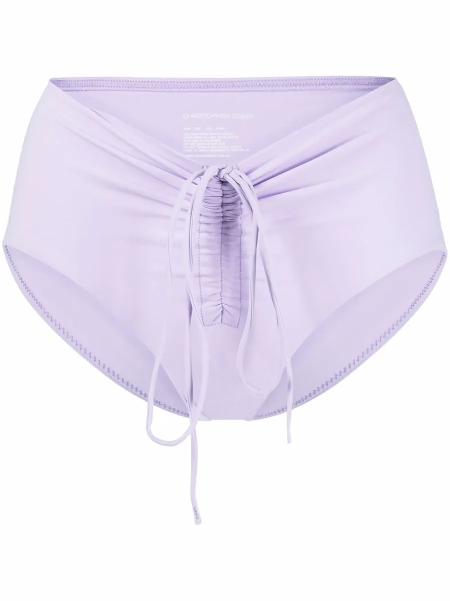 drawstring-detail bikini bottoms 1