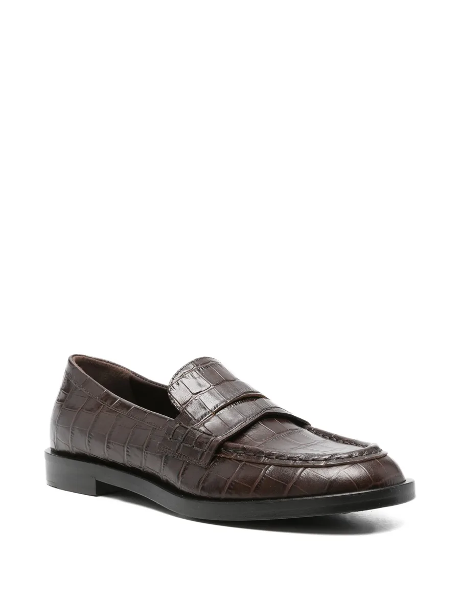 Xander crocodile-effect loafers 3