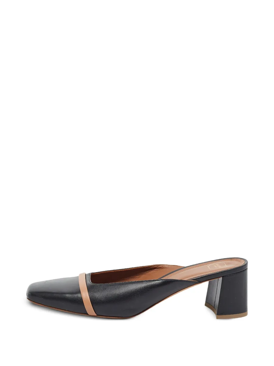 squared-toe block-heeled mules 1