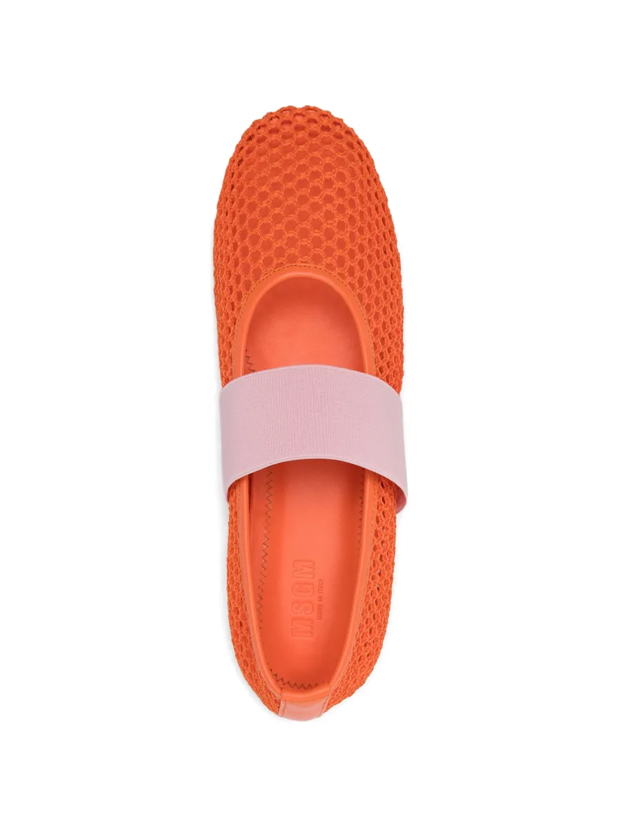 net strap ballet flats 7