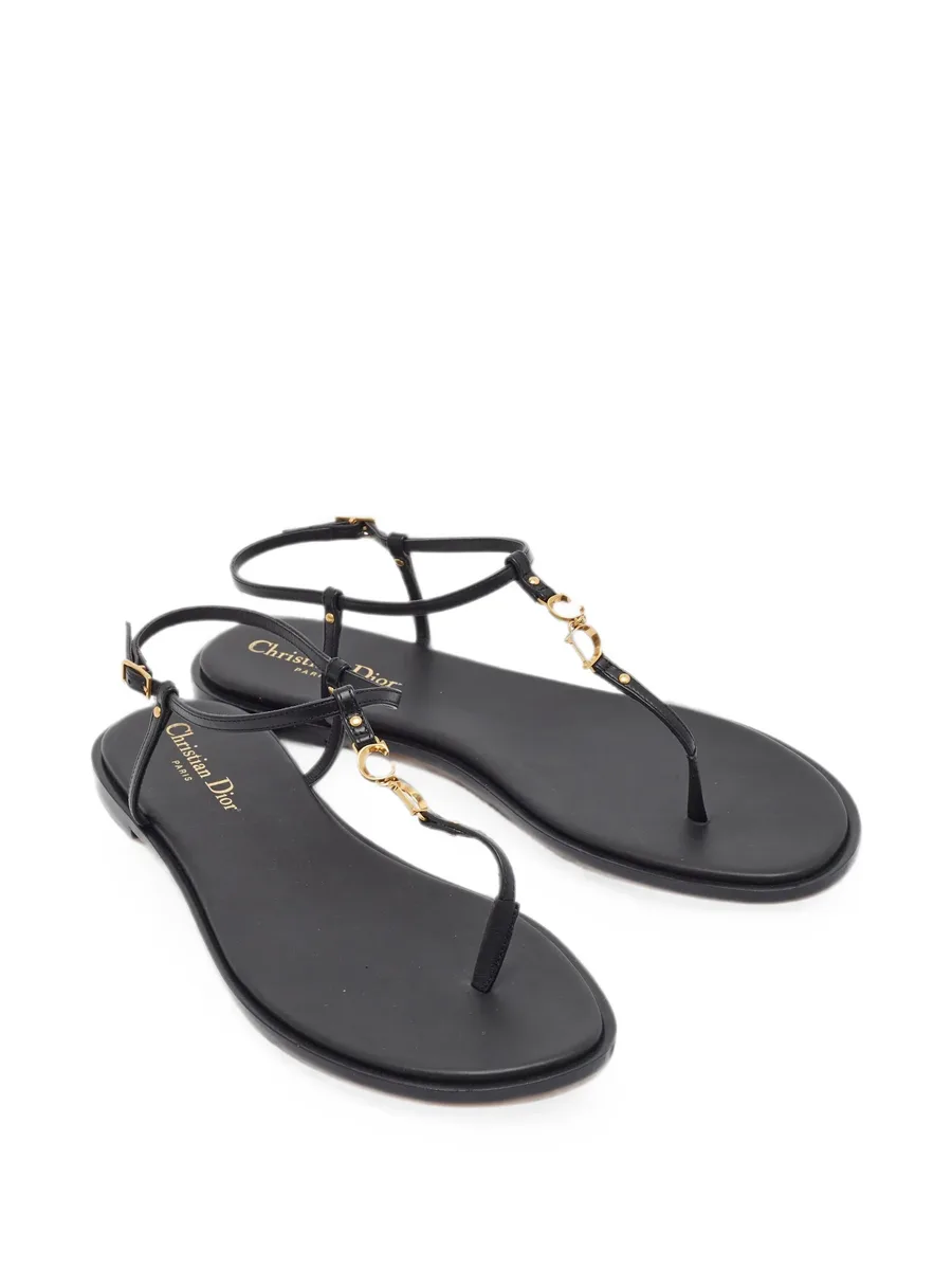 C'est ankle-strap thong ballet flats 5