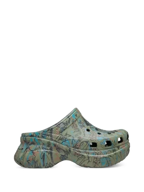 Classic Bae graffiti clogs