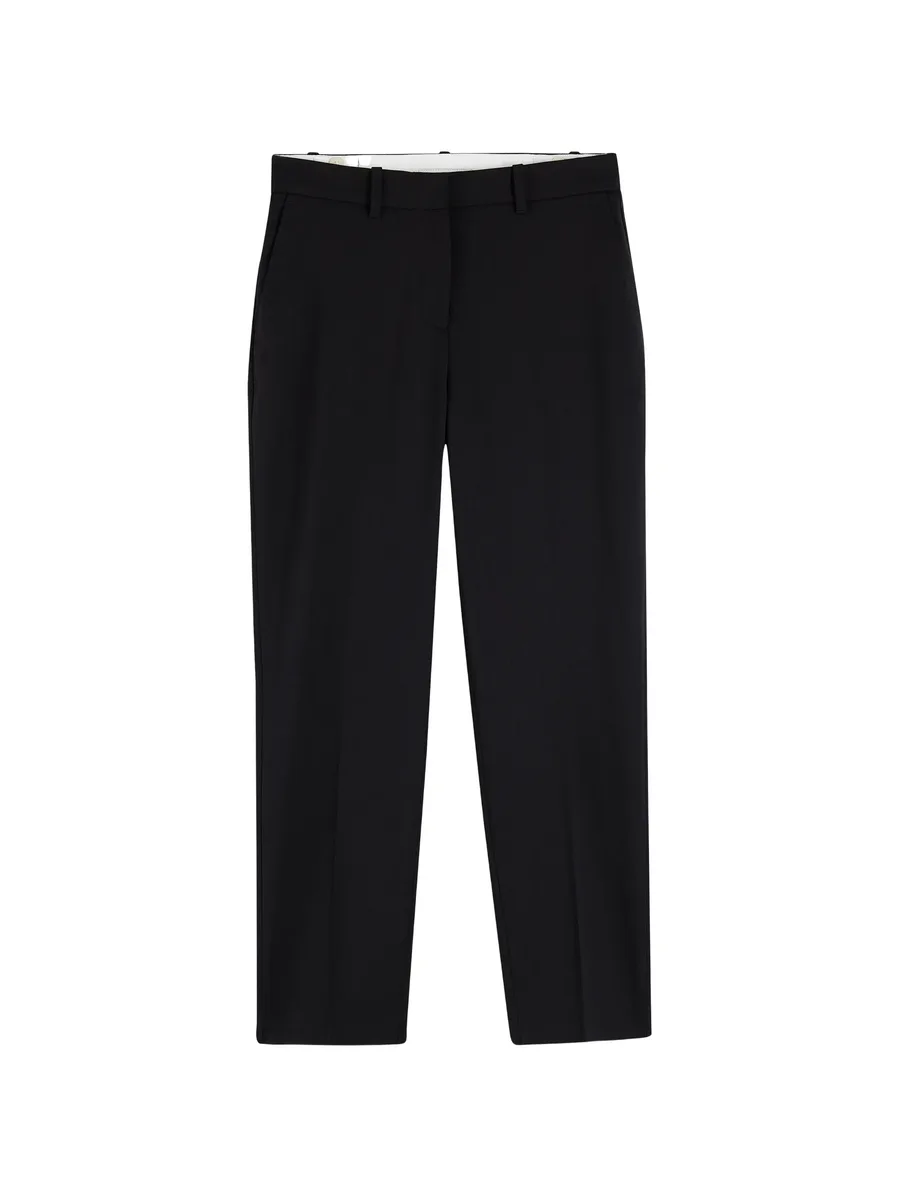 logo-plaque pressed-crease trousers 1
