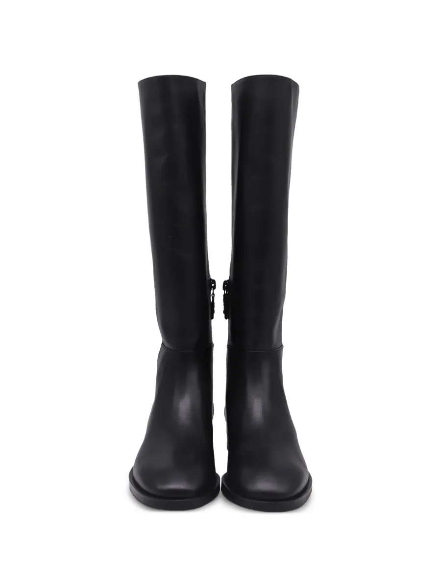 zipped knee-high boots 9