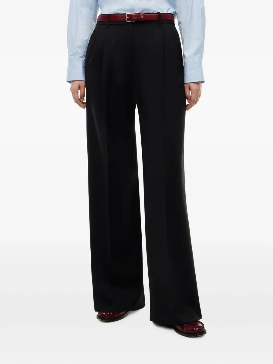 pleated wide-leg trousers 3