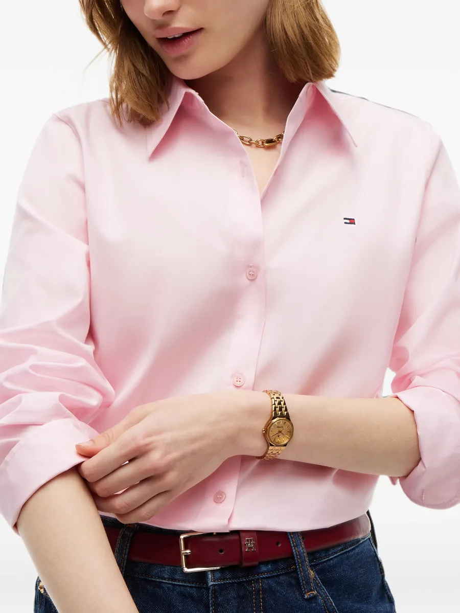 logo-embroidered button-down shirt 5