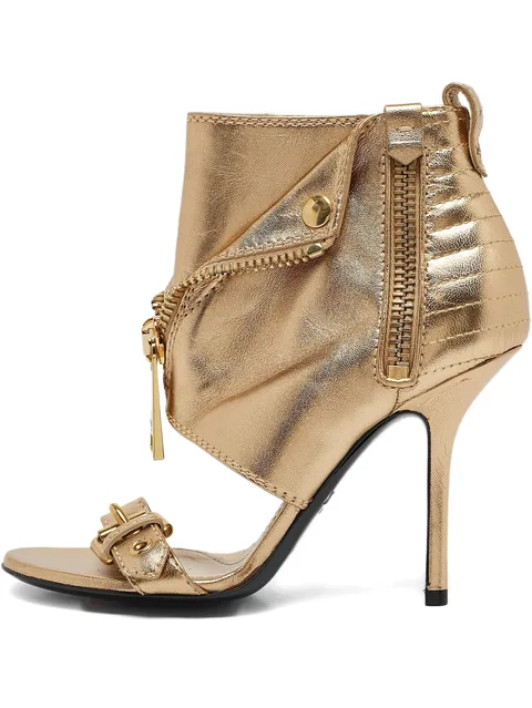 110mm decorative-zip sandals