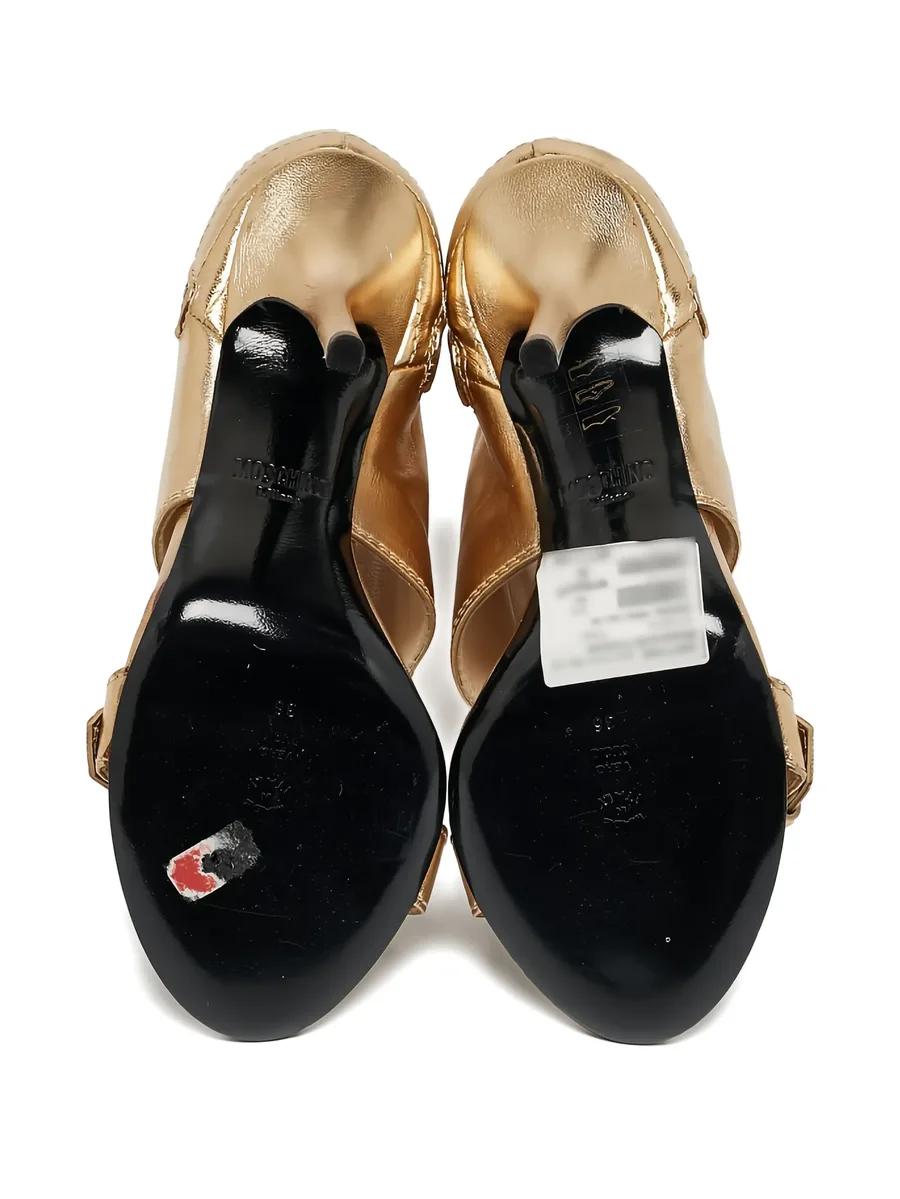 110mm decorative-zip sandals 8