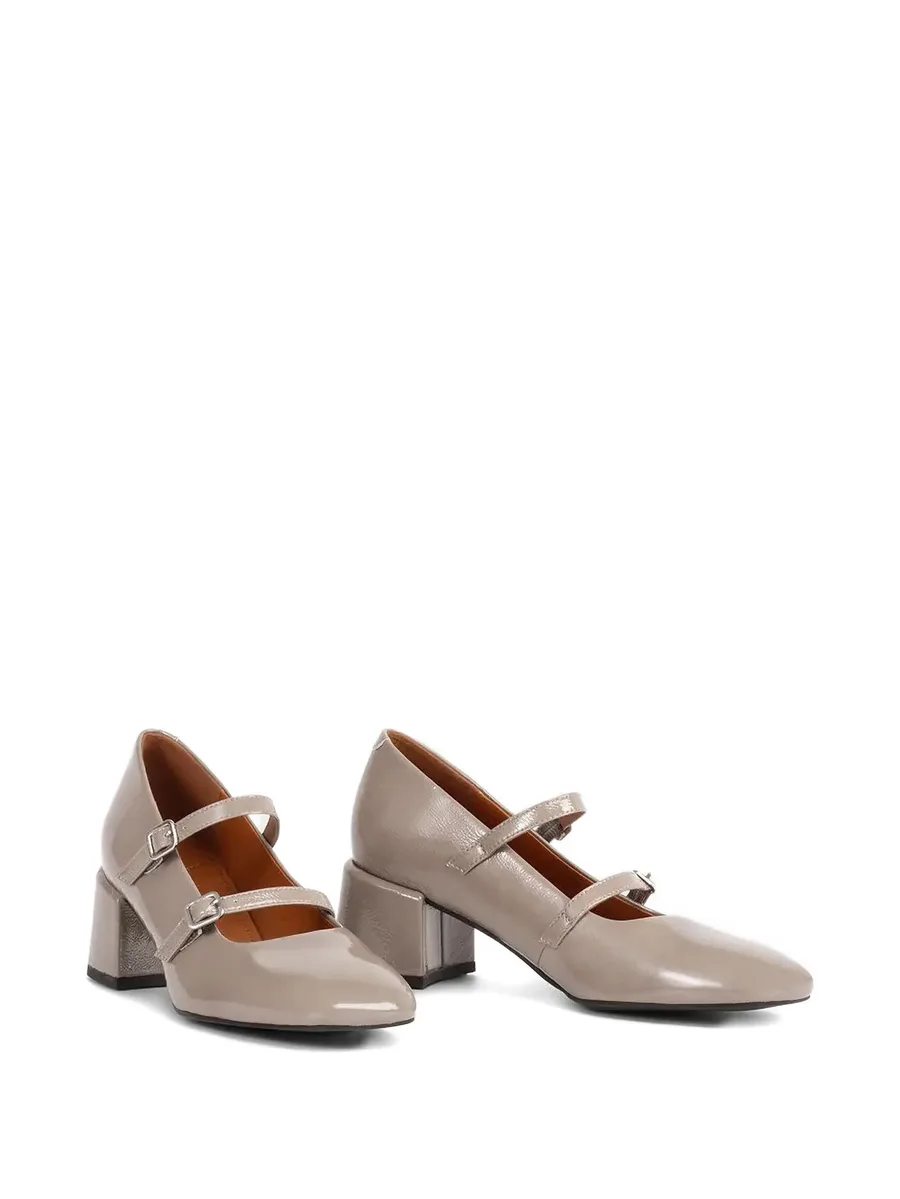 55mm Adison double-buckle block-heel pumps 4