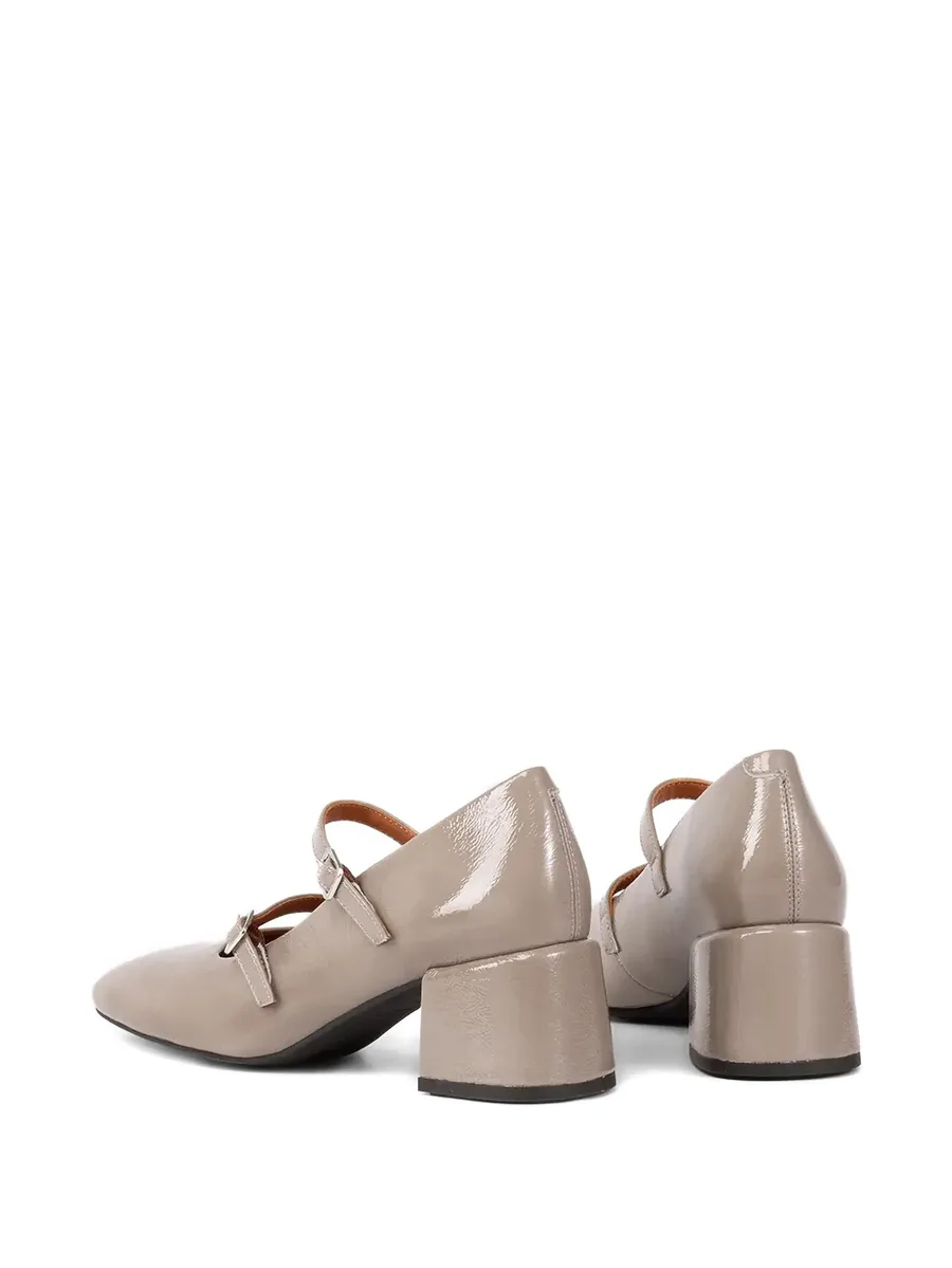 55mm Adison double-buckle block-heel pumps 6