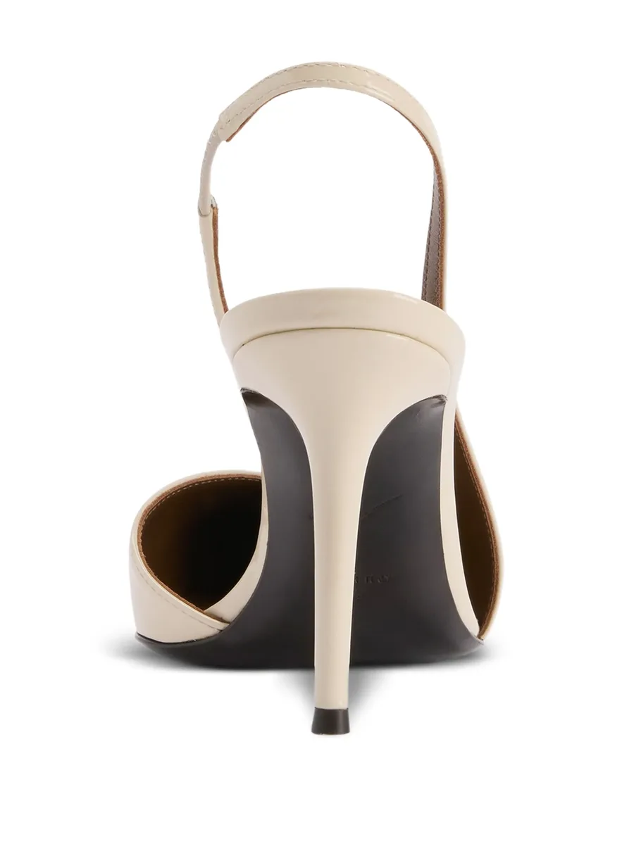 Desiree asymmetric-design sling-back pumps 6