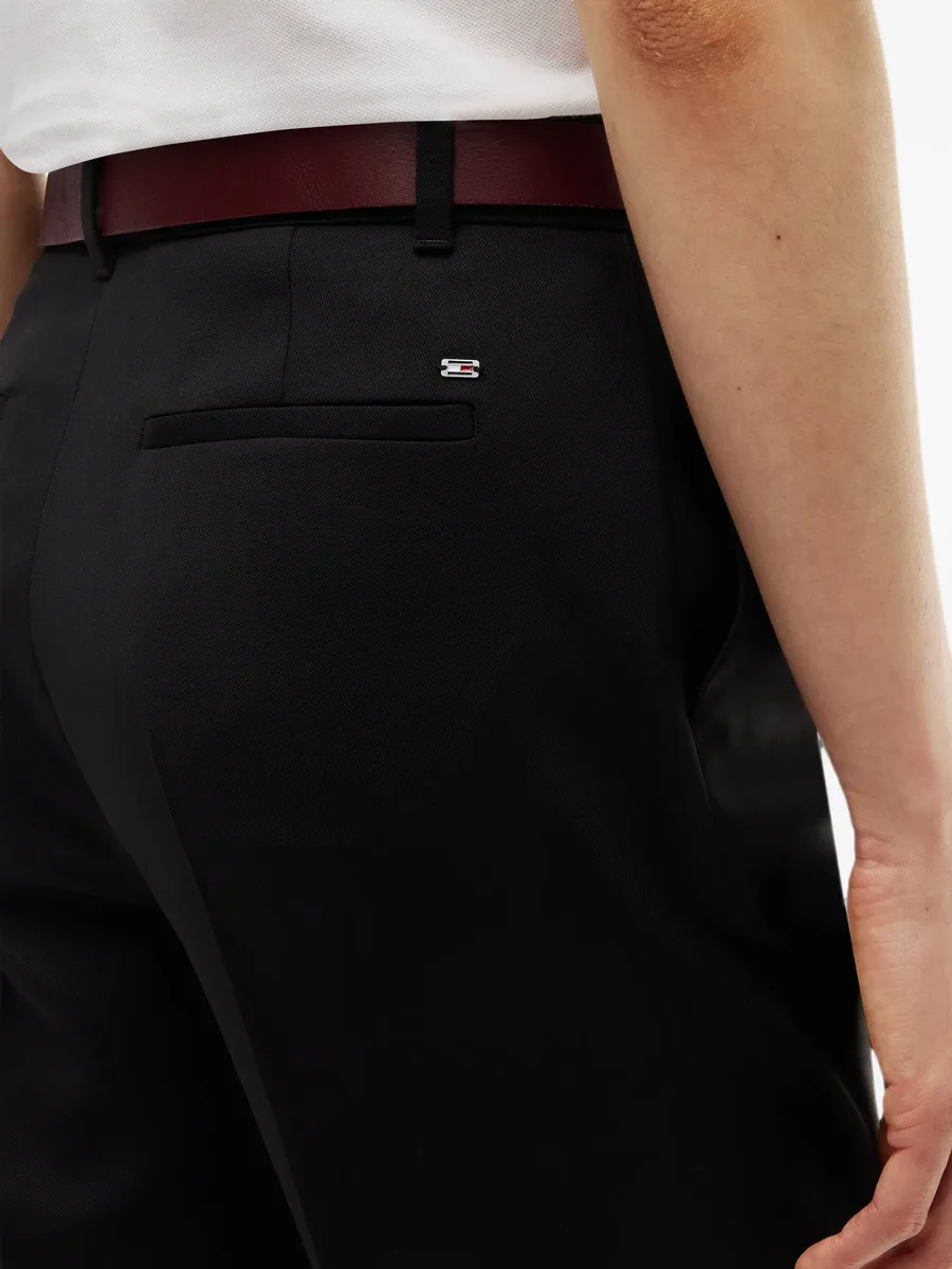 logo-plaque pressed-crease trousers 5