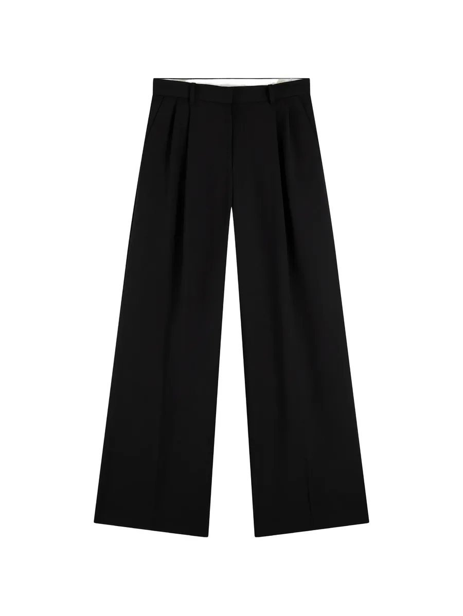 pleated wide-leg trousers 1
