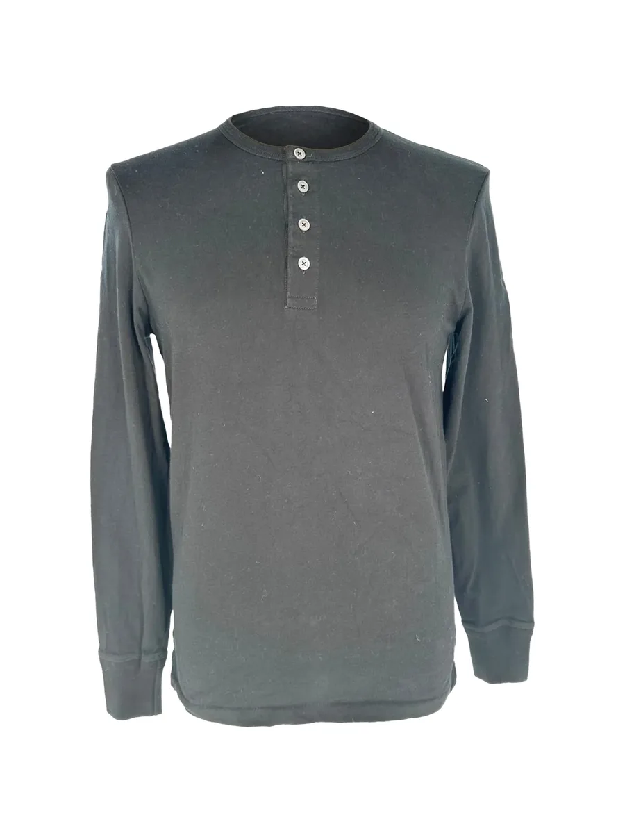 Henley long-sleeve T-shirt 1