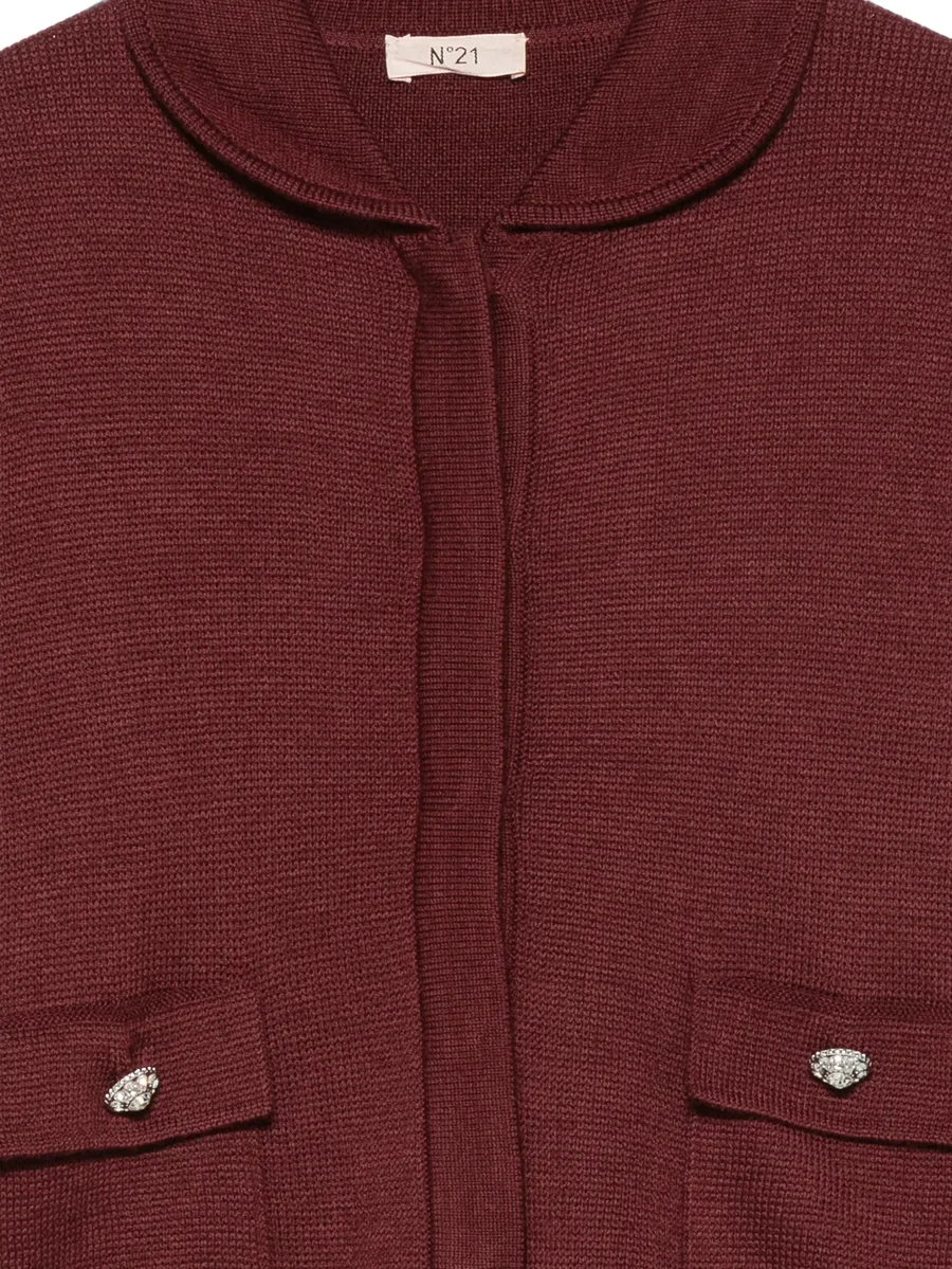crystal-embellished Peter Pan-collar cardigan 3