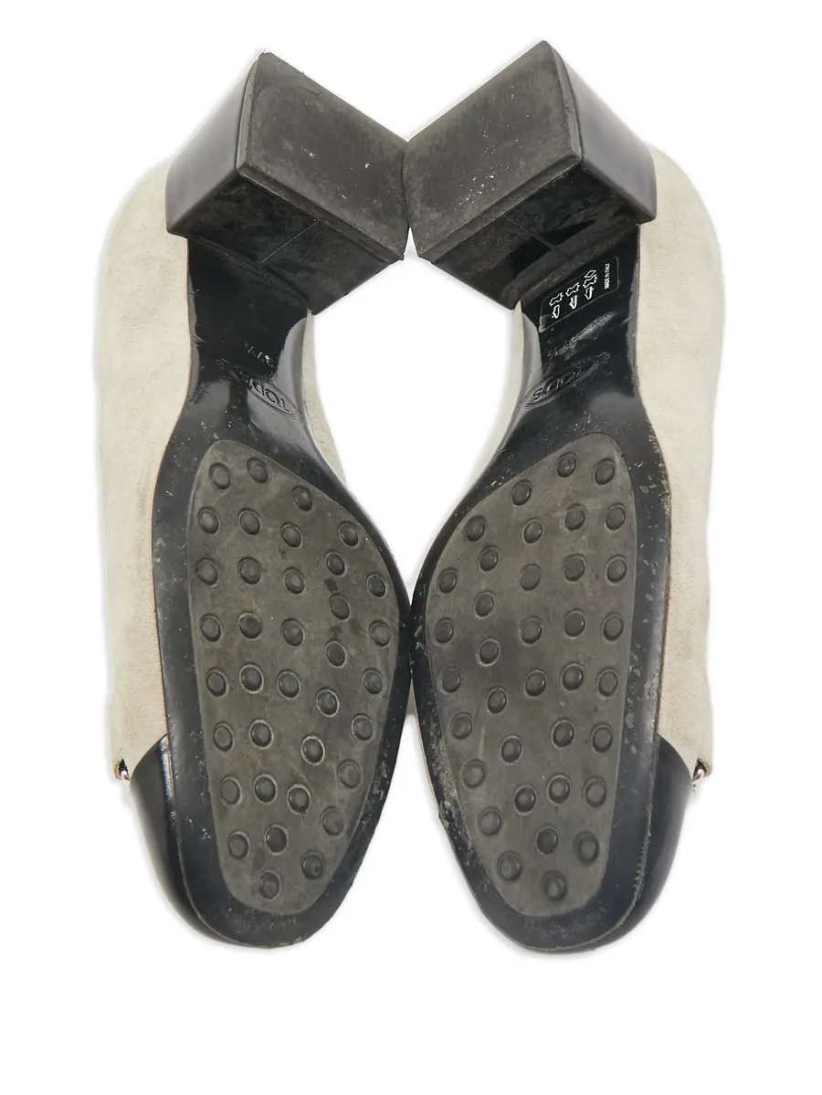 Double T suede pumps 6