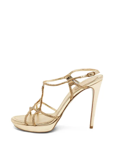crystal-embellished heeled sandals