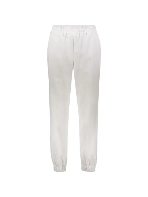 corduroy elasticated-cuff track pants
