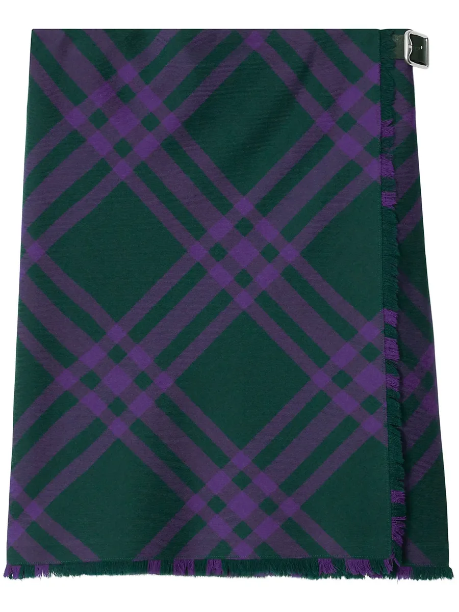 шерстяная юбка прямого кроя в клетку Vintage Check 1