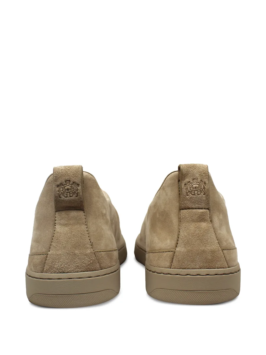lace-up suede sneakers 3