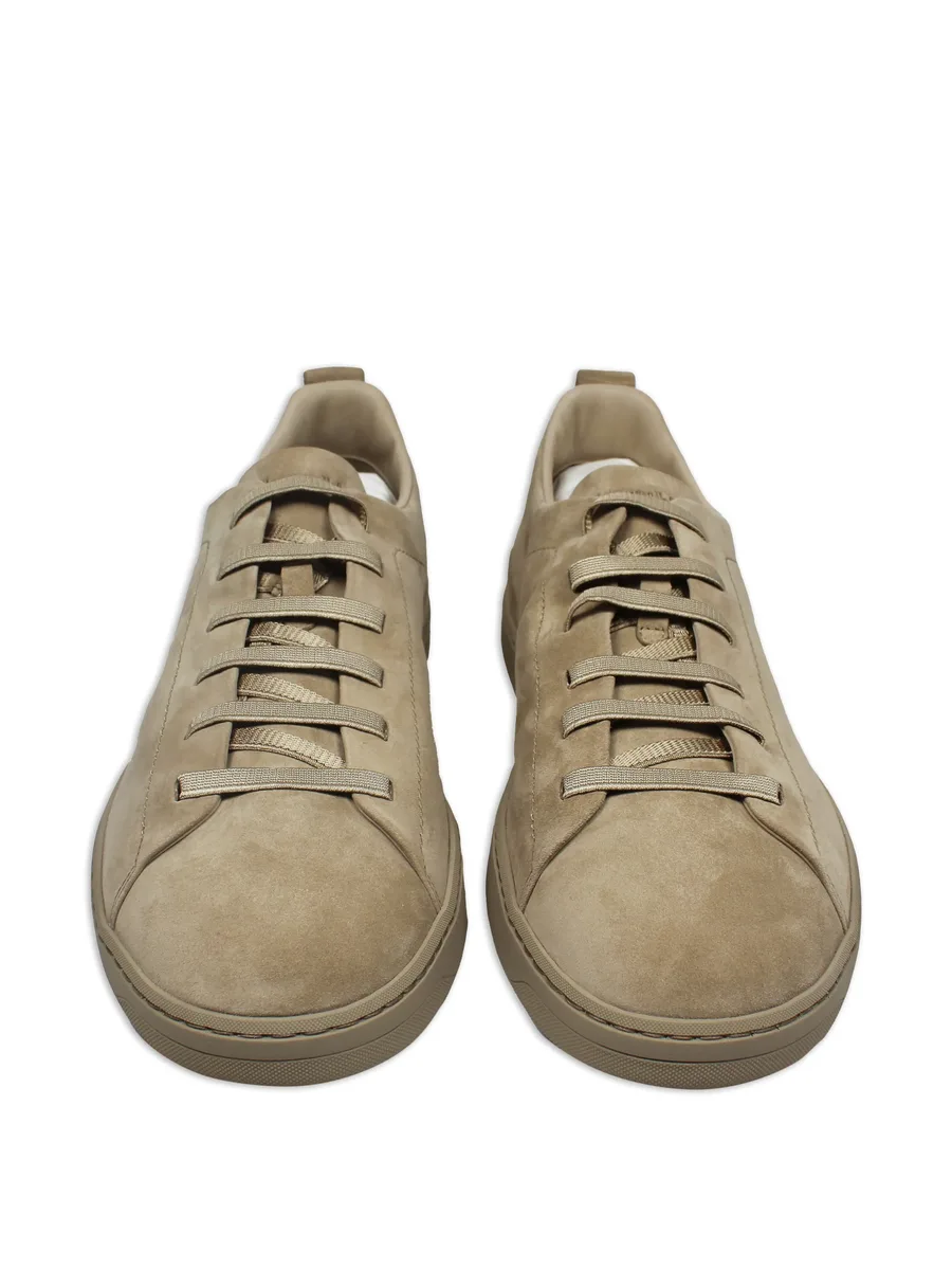 lace-up suede sneakers 5